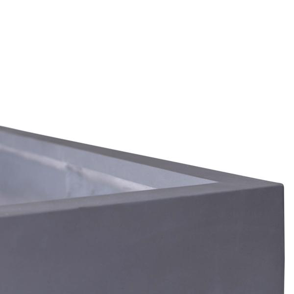 Polystone Contemporary Cube with Feet - Pebble Grey 1280 x 1140 x 1140 (H)mm